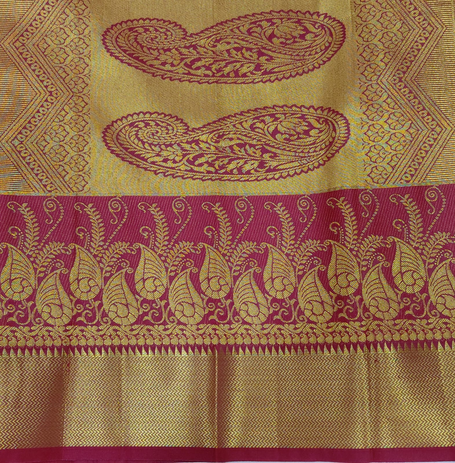 Full work Woven silk saree